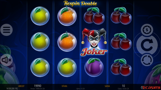 Představení automatu Respin Double 1 respin double 2
