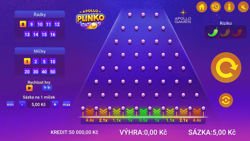 Představujeme Plinko od Apollo Games: Špičková novinka v Grandwinu 1 plinko gw